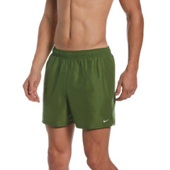 Nike men's 5-inch volley swim shorts in Treeline color, featuring lightweight quick-dry fabric and adjustable waistband.