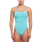 Nike Hydrastrong Solid Cutout One Piece - Aurora Green | Allens Of Kingsbury