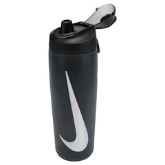 Nike Refuel Bottle Locking Lid 24oz - Anthracite/Black/Silver Iridescent | Allens Of Kingsbury