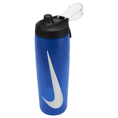 Nike Refuel Bottle Locking Lid 24oz - Game Royal/Black/Silver Iridescent | Allens Of Kingsbury