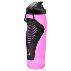 Nike Refuel Bottle Locking Lid 24oz - Pink Spell/Black/Silver Iridescent | Allens Of Kingsbury