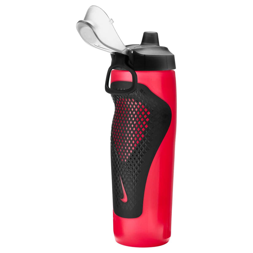 Nike Refuel Bottle Locking Lid 24oz - University Red/Black/Silver Iridescent | Allens Of Kingsbury