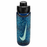 Nike TR Renew Recharge Chug Bottle 24oz Graphic - Blue Void/Black/Green Abyss/Mint Foam | Allens Of Kingsbury