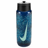 Nike TR Renew Recharge Straw Bottle 24oz Graphic - Blue Void/Black/Green Abyss/Mint Foam | Allens Of Kingsbury
