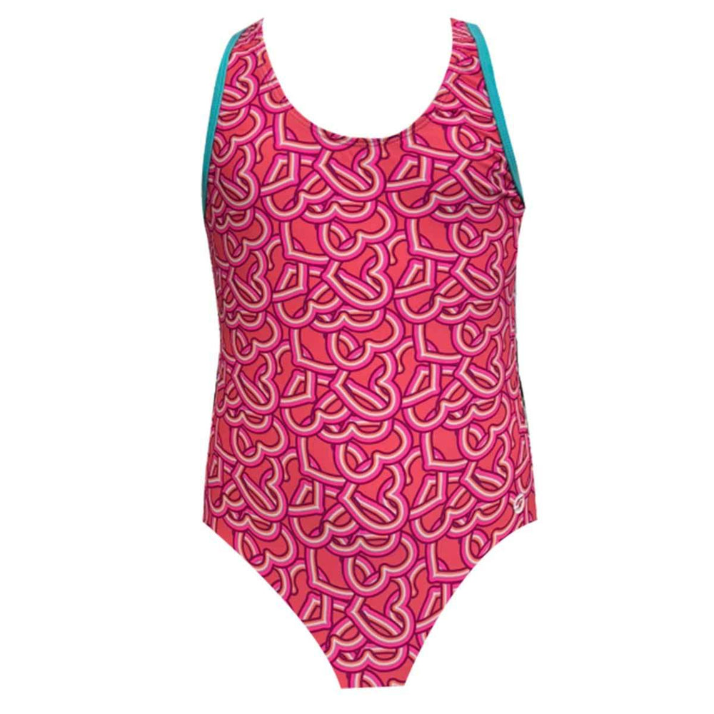 Ras Girls Joy Casual Back Swimsuit - Pink/Multi | Allens Of Kingsbury