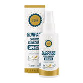 Surpass Care Surpass Sports Sunscreen SPF30 in white tube, suitable for self-care and outdoor protection.