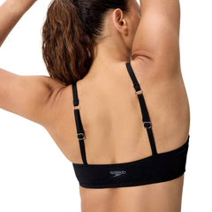 Speedo Womens Solid Triangle Bikini Top - Black | Allens Of Kingsbury