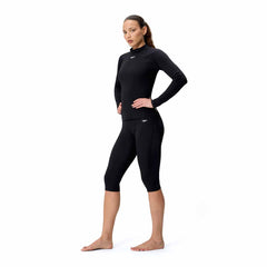 Speedo Womens Endurance+ Three Quarter Swim Legging - Anthracite | Allens Of Kingsbury