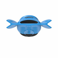 Blue Speedo DMC Original Fins for swimming, showing lightweight fins with textured foot pockets and streamlined blade design.