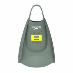 Speedo DMC Super Fins in green, lightweight swimming fins with open-heel design, ideal for training and snorkeling.
