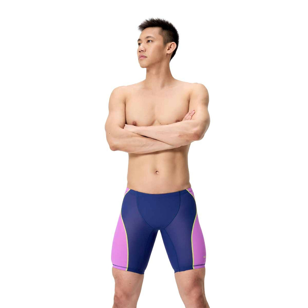 Speedo Mens Fastskin HyperSpark Solid Jammer - Purple/Navy | Allens Of Kingsbury