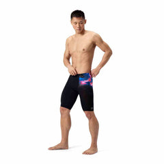 Speedo Mens ML Placement Printed Jammer - Electro Static/Black | Allens Of Kingsbury