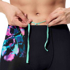 Speedo Mens ML Placement Printed Jammer - Glitchy Garden/Black | Allens Of Kingsbury