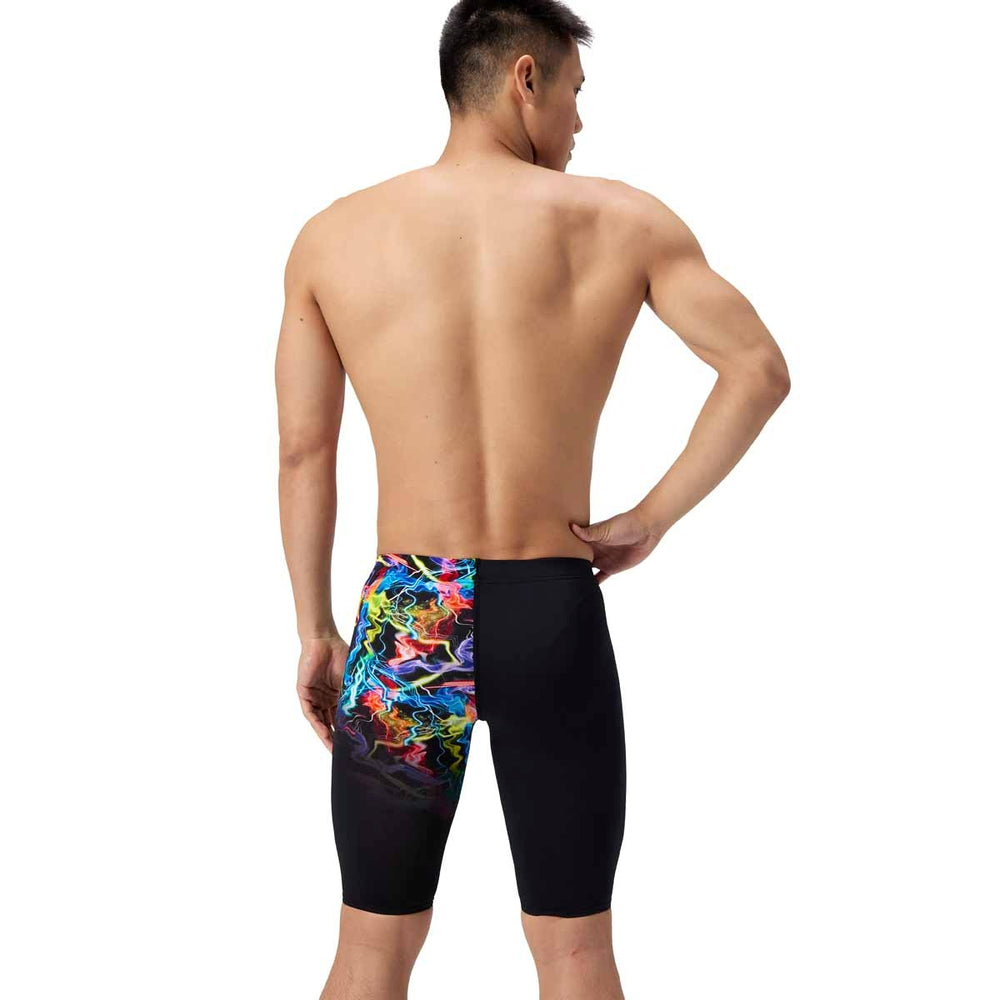 Speedo Mens ML Placement Printed Jammer - Static Volta/Black | Allens Of Kingsbury