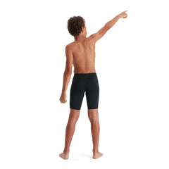 Speedo boys' Eco Endurance+ jammer swimsuit for ages 5-6, featuring a sleek design and durable fabric for swimming.