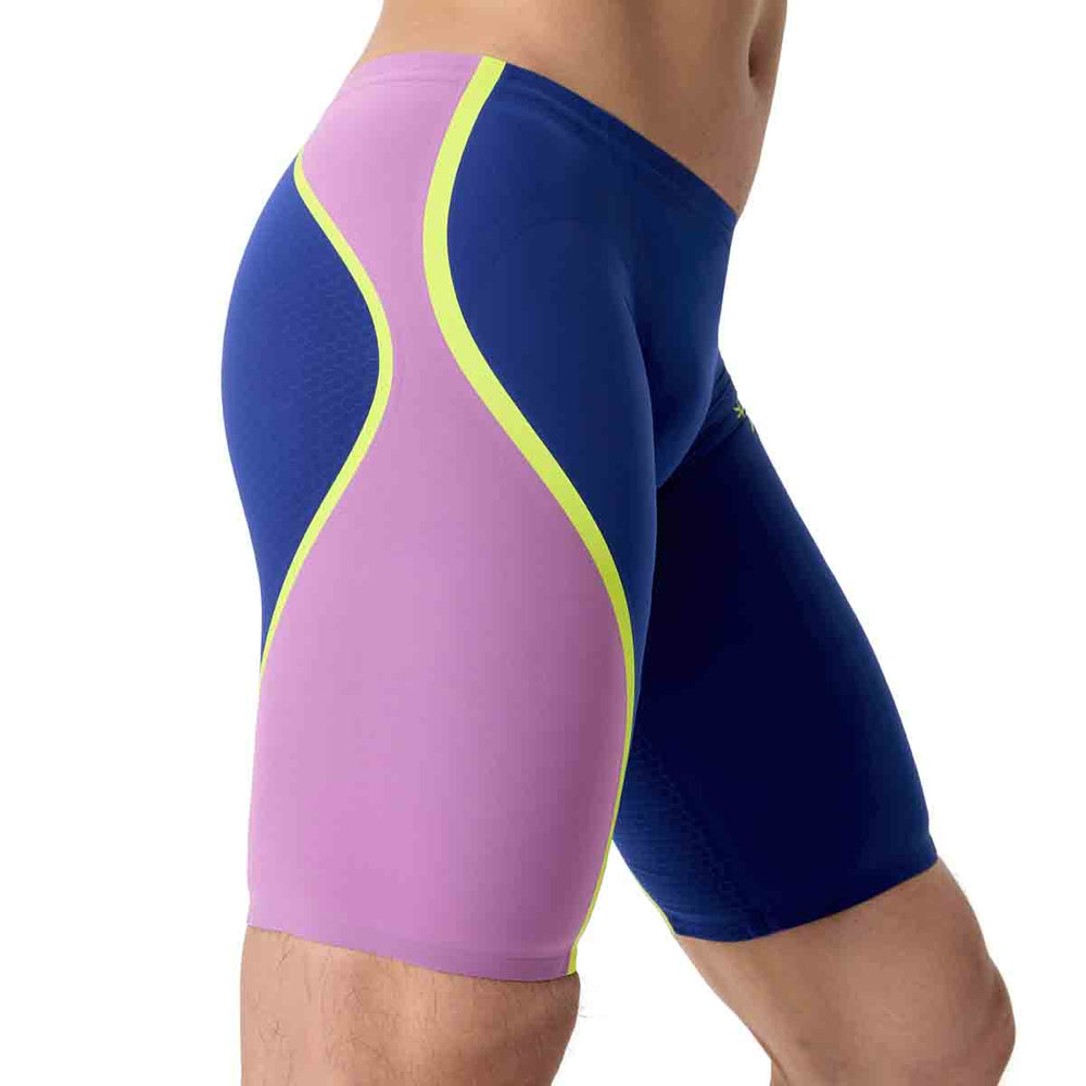 Speedo Mens Fastskin LZR Pure Intent 2.0 Jammer - Noble Navy/Jelly/Hyper Yellow | Allens Of Kingsbury