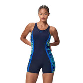 Speedo Womens HyperBoom Splice Muscleback Legsuit - Peacoat/Deep Sapphire | Allens Of Kingsbury