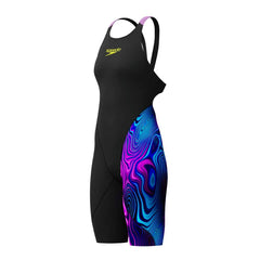 Speedo Girls Fastskin Junior LZR Ignite Kneeskin - Black/Purple | Allens Of Kingsbury