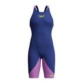 Speedo Girls Fastskin Junior LZR Ignite Kneeskin - Navy/Purple | Allens Of Kingsbury