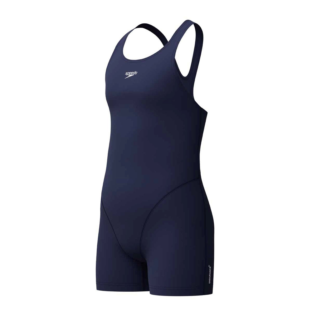 Speedo Girls ECO Endurance+ Legsuit - Navy | Allens Of Kingsbury