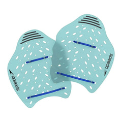 Speedo Power Plus Paddle in Arctic Glass color, a swimming training paddle with ergonomic design for enhanced upper body workout.