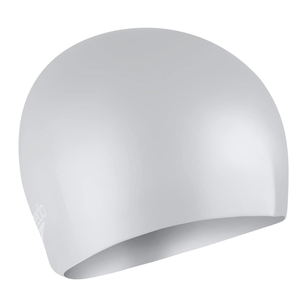 Speedo Long Hair Swimming Cap - Silver | Allens Of Kingsbury