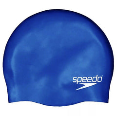 Speedo Plain Moulded Swimming Cap - Blue | Allens Of Kingsbury