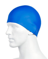 Speedo Plain Moulded Swimming Cap - Blue | Allens Of Kingsbury