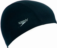 Speedo Polyester Swimming Cap - Black | Allens Of Kingsbury