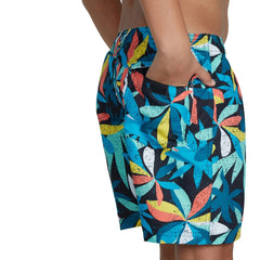 Speedo Boys Printed Leisure 15" Watershort - Blue/Yellow - Allens Swimwear