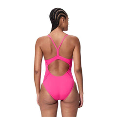 Speedo Womens Endurance+ Logo Thin Strap Swimsuit - Margarita Pink | Allens Of Kingsbury