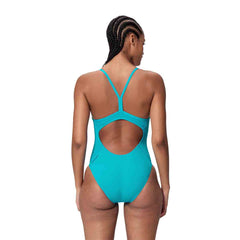 Speedo Womens Endurance+ Logo Thin Strap Swimsuit - Mayan Blue | Allens Of Kingsbury