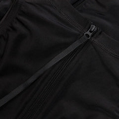 Speedo women's Hydrasuit swimsuit in black and white, sleek and form-fitting for swimming and water sports.