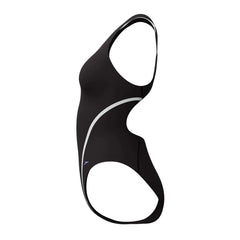 Speedo Womens Vanquisher Movement Back Swimsuit - Black/Silver | Allens Of Kingsbury