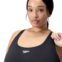 Speedo Womens Plus Size Endurance+ Medalist Swimsuit - Black | Allens Of Kingsbury