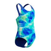 Speedo Girls Digital Allover Splashback Swimsuit - Mayan Blue/Deep Sapphire | Allens Of Kingsbury