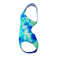 Speedo Girls Digital Allover Splashback Swimsuit - Mayan Blue/Deep Sapphire | Allens Of Kingsbury