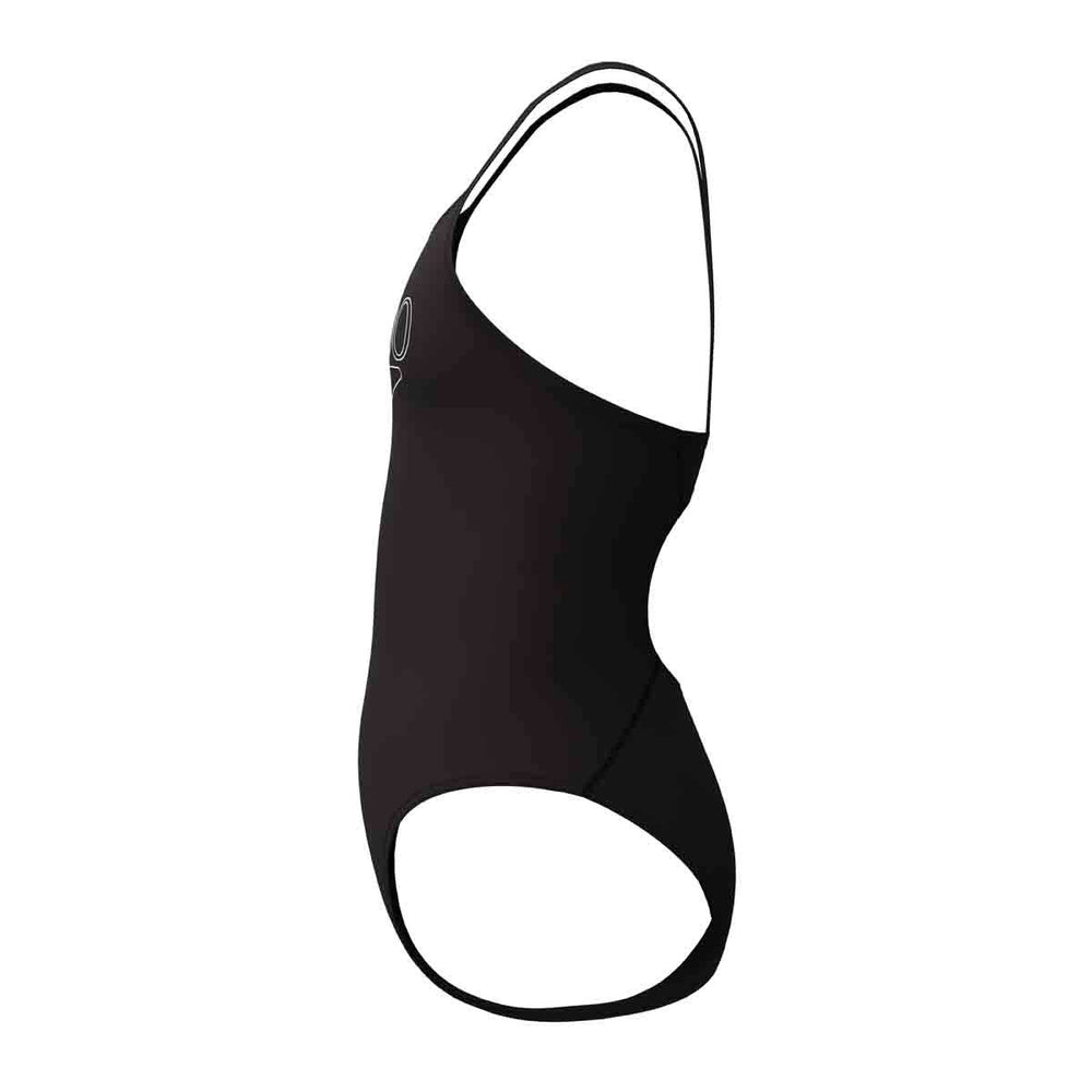 Speedo Girls Endurance+ Logo Thinstrap Swimsuit - Anthracite | Allens Of Kingsbury