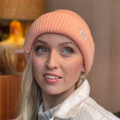 Swimzi Coral Ladies Fashion Beanie Hat - Orange | Allens Of Kingsbury