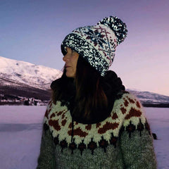 Swimzi Freya Nordic Knit Super Bobble Hat - Multi | Allens Of Kingsbury