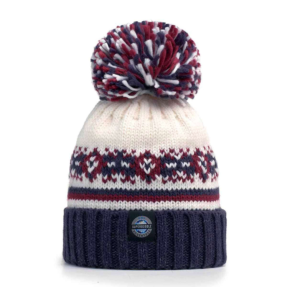 Swimzi Geyser Fairisle Knit Super Bobble Hat - Multi | Allens Of Kingsbury