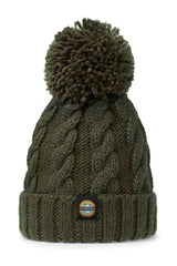 Swimzi Greenland Cable Super Bobble Hat - Green | Allens Of Kingsbury