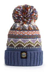 Swimzi Ocean Fairisle Reflective Super Bobble Hat - Multi | Allens Of Kingsbury