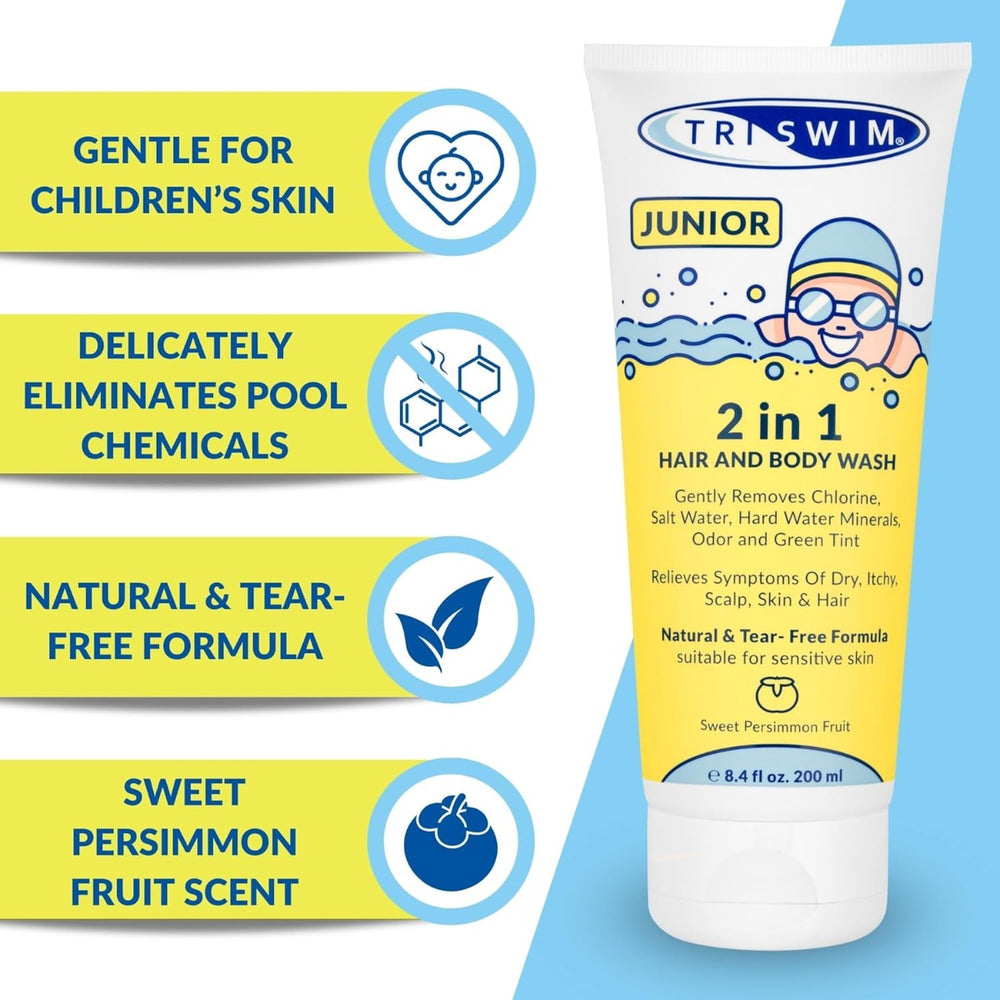 Triswim Junior Hair And Bodywash 200ml - Sweet Persimmon Fruit | Allens Of Kingsbury