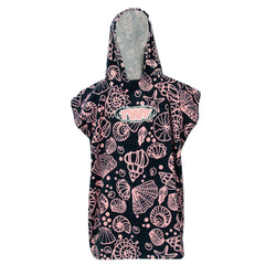 TWF Kids Hooded Towel Robe - Seashells | Allens Of Kingsbury