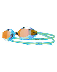 TYR Junior Blackops 140 EV Mirror Racing Goggles - Orange/Green | Allens Of Kingsbury