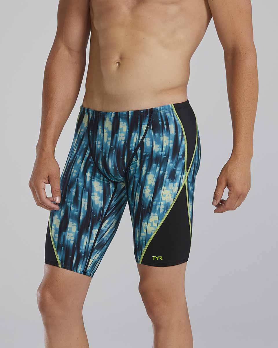 TYR Mens Neo Blade Splice Jammer - Blue/Teal/Green | Allens Of Kingsbury