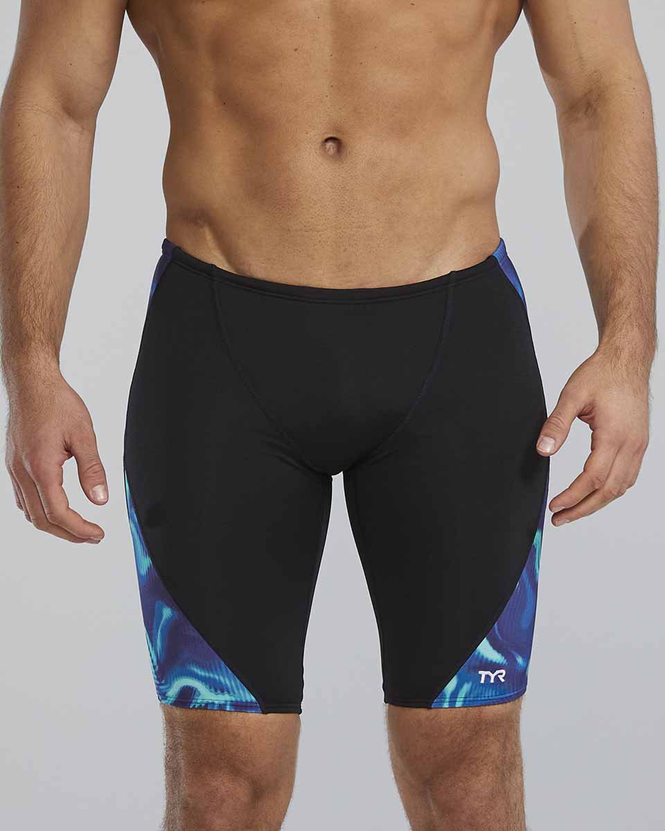 TYR Mens Waveform Blade Splice Jammer - Blue/Green | Allens Of Kingsbury