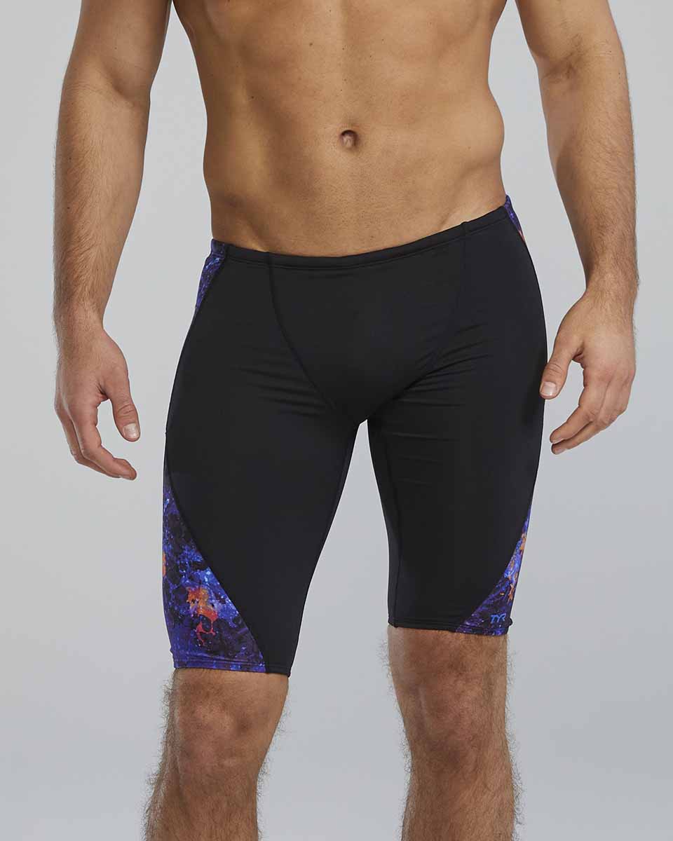 TYR Mens Montipora Blade Splice Jammer - Purp/Orange | Allens Of Kingsbury