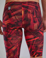 TYR Mens Avictor Helux High Waisted Jammer - Red/Orange | Allens Of Kingsbury